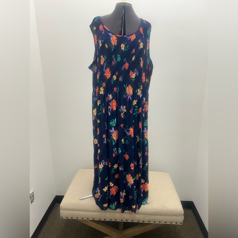 Croft & Barrow Navy Floral Dress